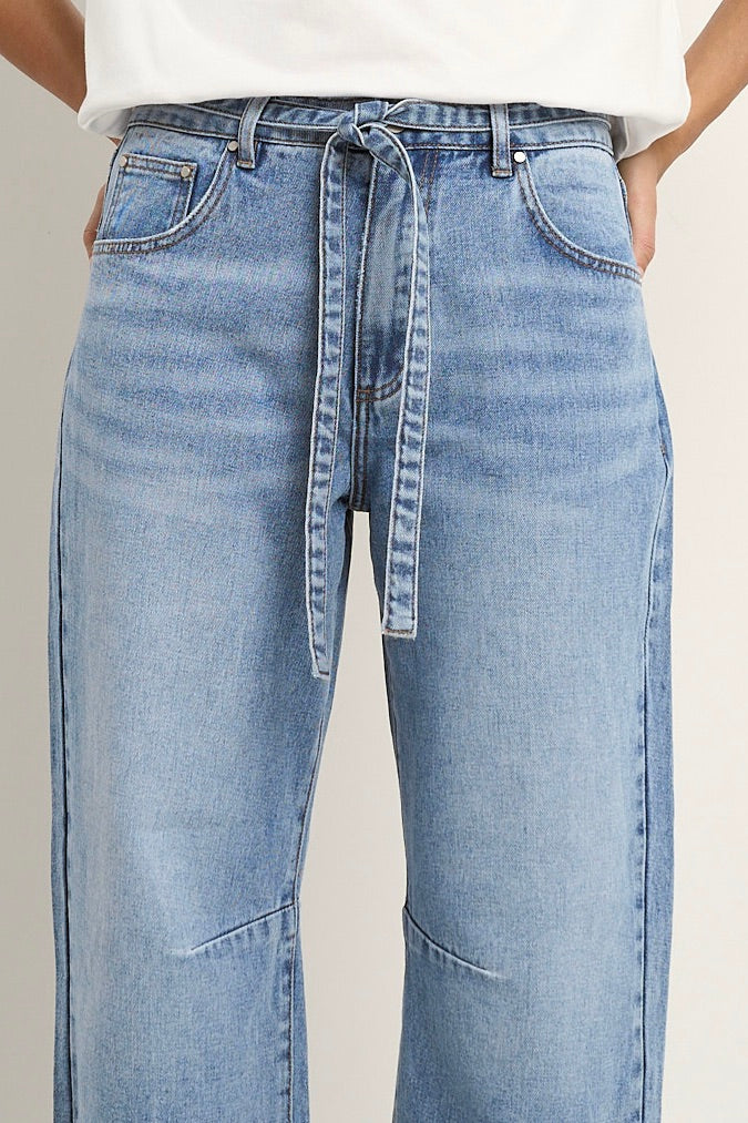 Stories Be Told Campus Light Blue Barrell Jeans