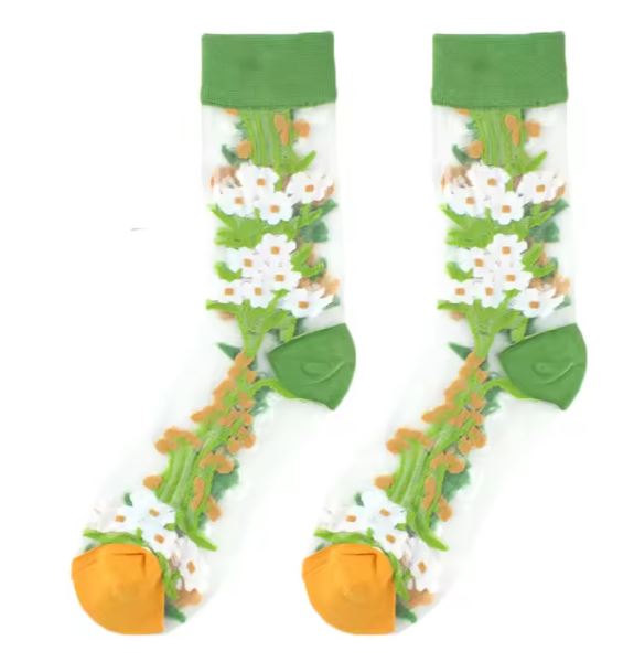Sisters Matter Silk Lace Garden Socks