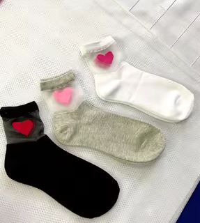 Sisters Matter I LOVE You Cotton Sock