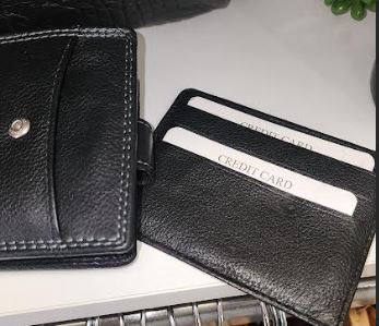 Down Under Black Leather Wallet - NZ Brand