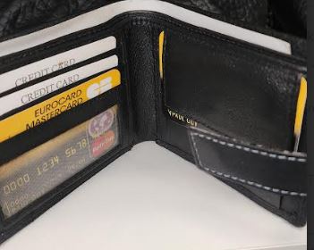 Down Under Black Leather Wallet - NZ Brand