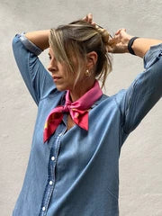Dark Hampton The Carter Petite Silk Scarf
