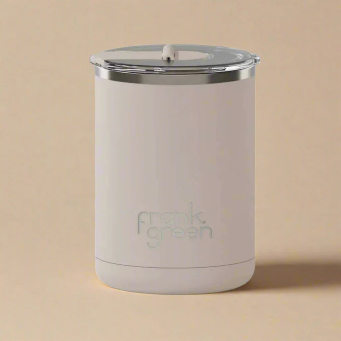 Frank Green 12oz Ceramic Coffee Cup with Hinged Screw Lid