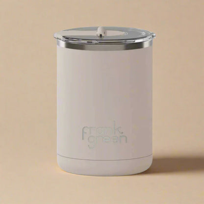 Frank Green 12oz Ceramic Coffee Cup with Hinged Screw Lid