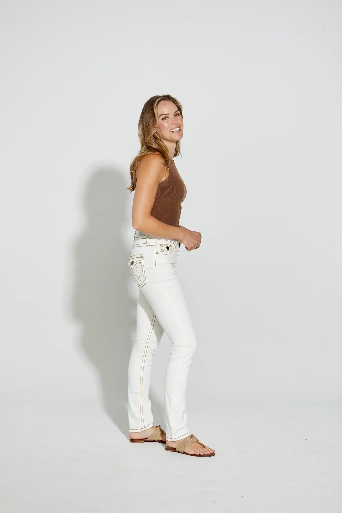 New London Chelsea Jean Milk Tan
