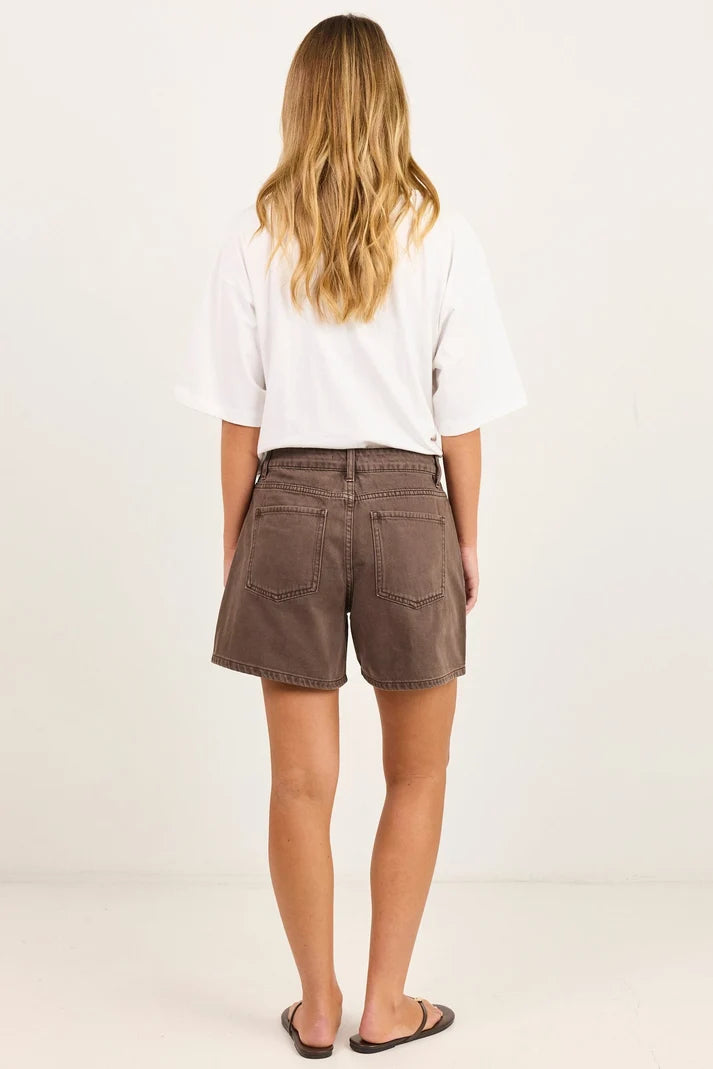 Stories Be Told Significant Mocha Pocket Front Shorts