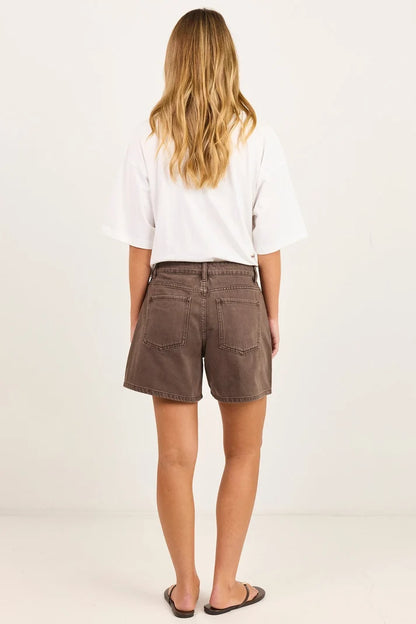 Stories Be Told Significant Mocha Pocket Front Shorts