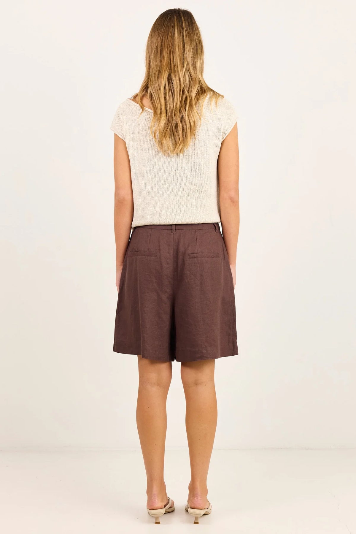 Stories Be Told Literal Linen Pleat Short