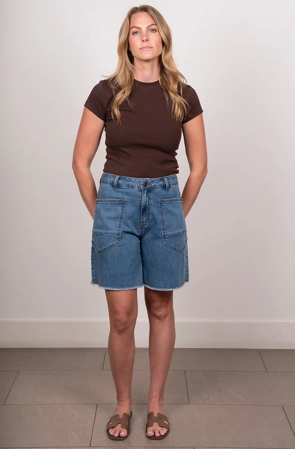 New London Jeans Durham Short - Light Wash