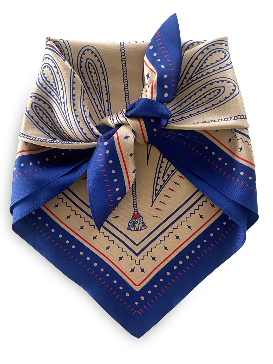 Dark Hampton Ellie Compton Silk Scarf Range size LARGE