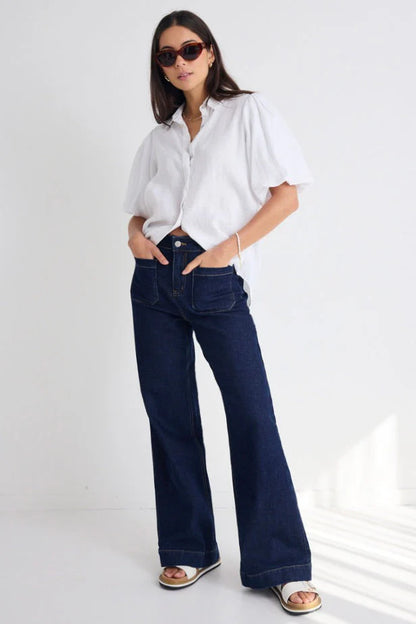 Among The Brave Zoey Hight Rise Wide Leg