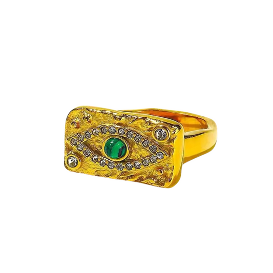 Me The Label Emerald Eye Ring GOLD 6