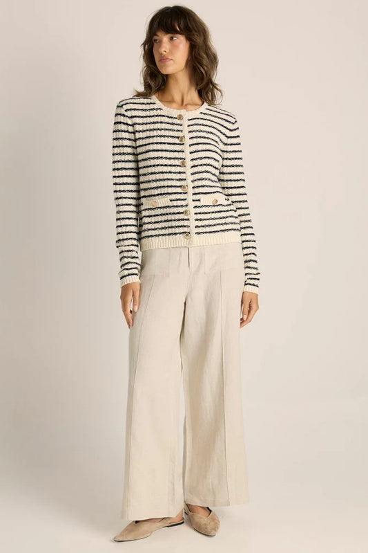Fate+Becker Elle Stripe Knit Cardigan