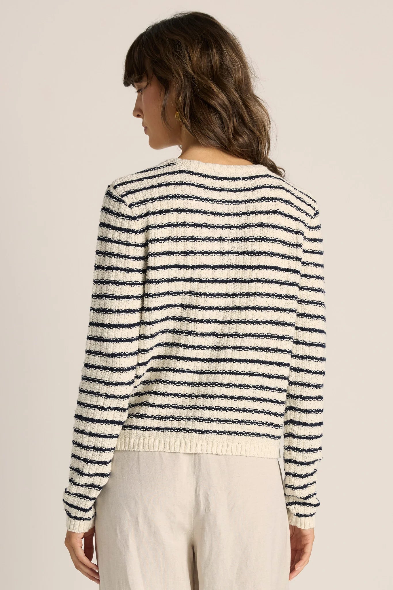 Fate+Becker Elle Stripe Knit Cardigan