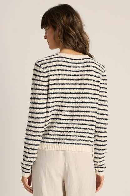 Fate+Becker Elle Stripe Knit Cardigan