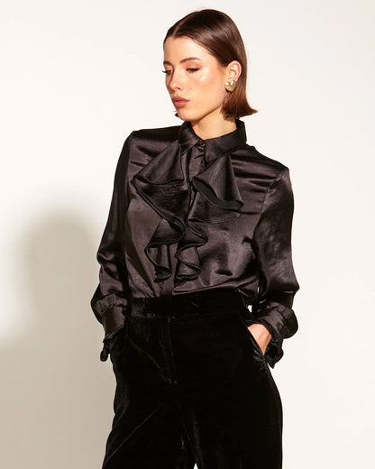 Fate+Becker Only She Knows Ruffle Shirt