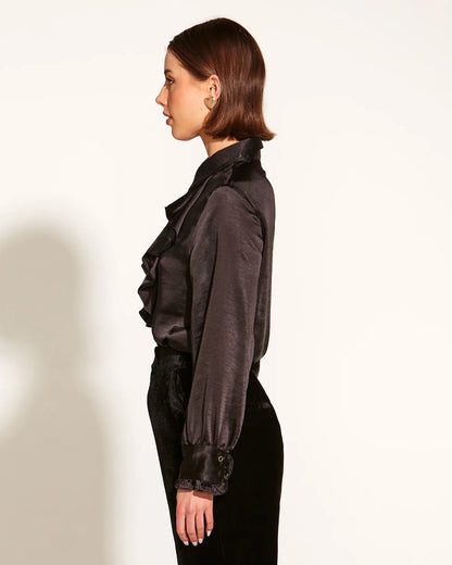 Fate+Becker Only She Knows Ruffle Shirt