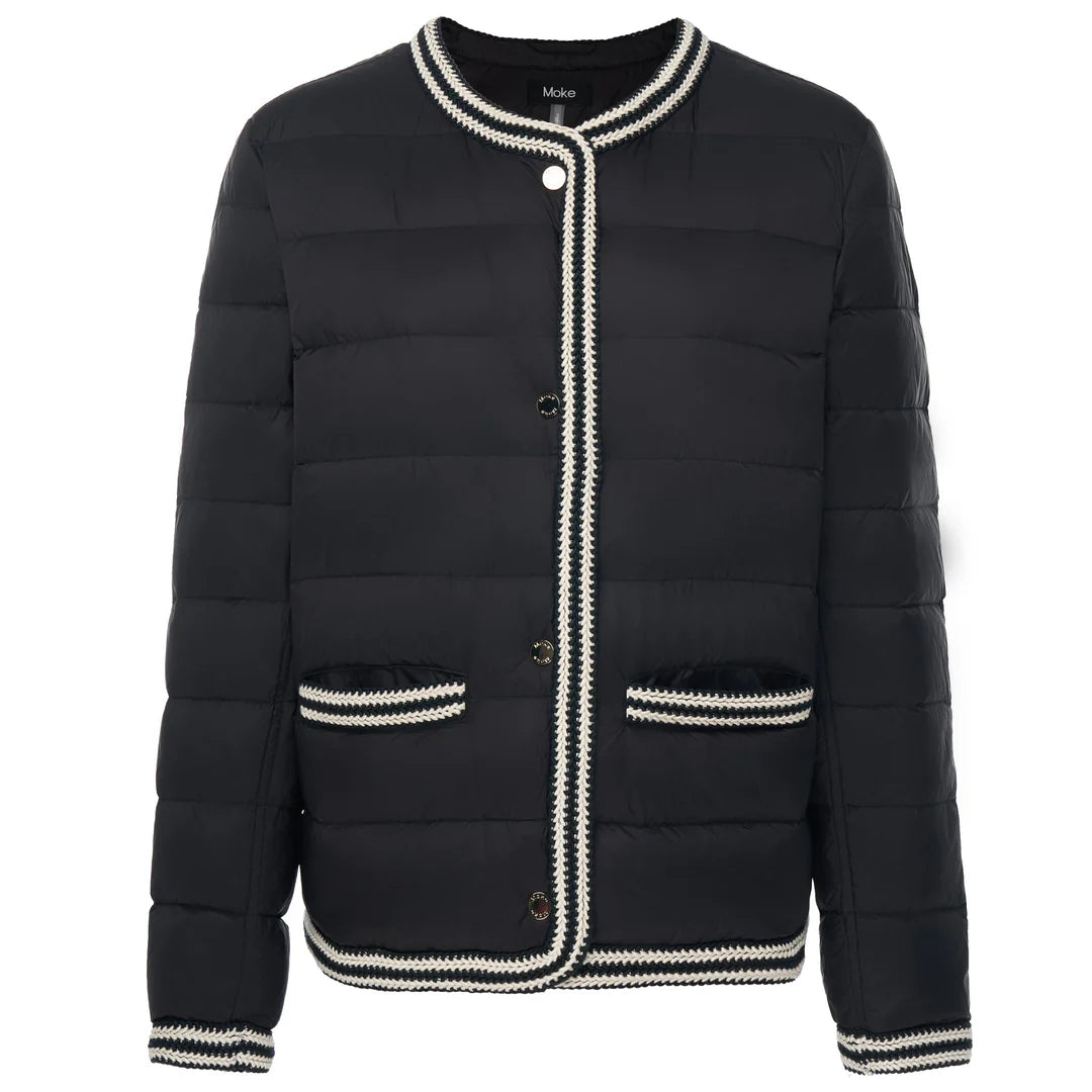 Moke Fern Puffer Down Jacket in Olive or Black