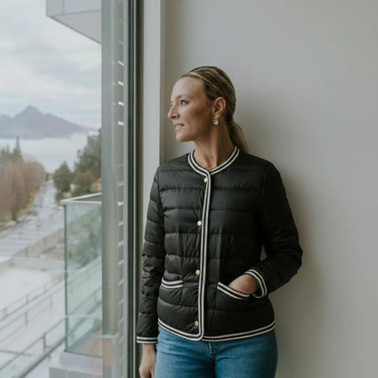 Moke Fern Puffer Down Jacket in Olive or Black