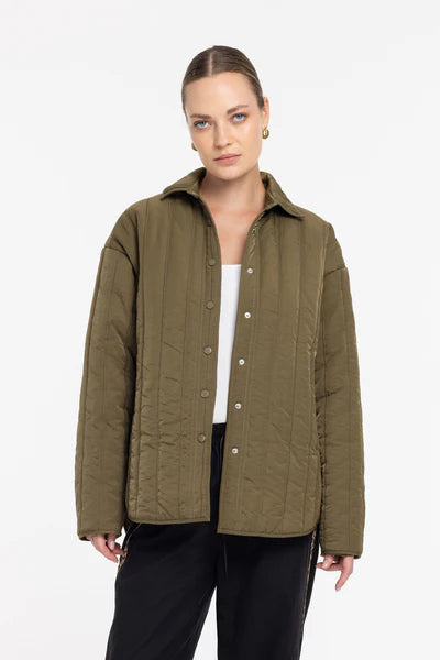 Blak Frozen Embrace Jacket-Khaki Green