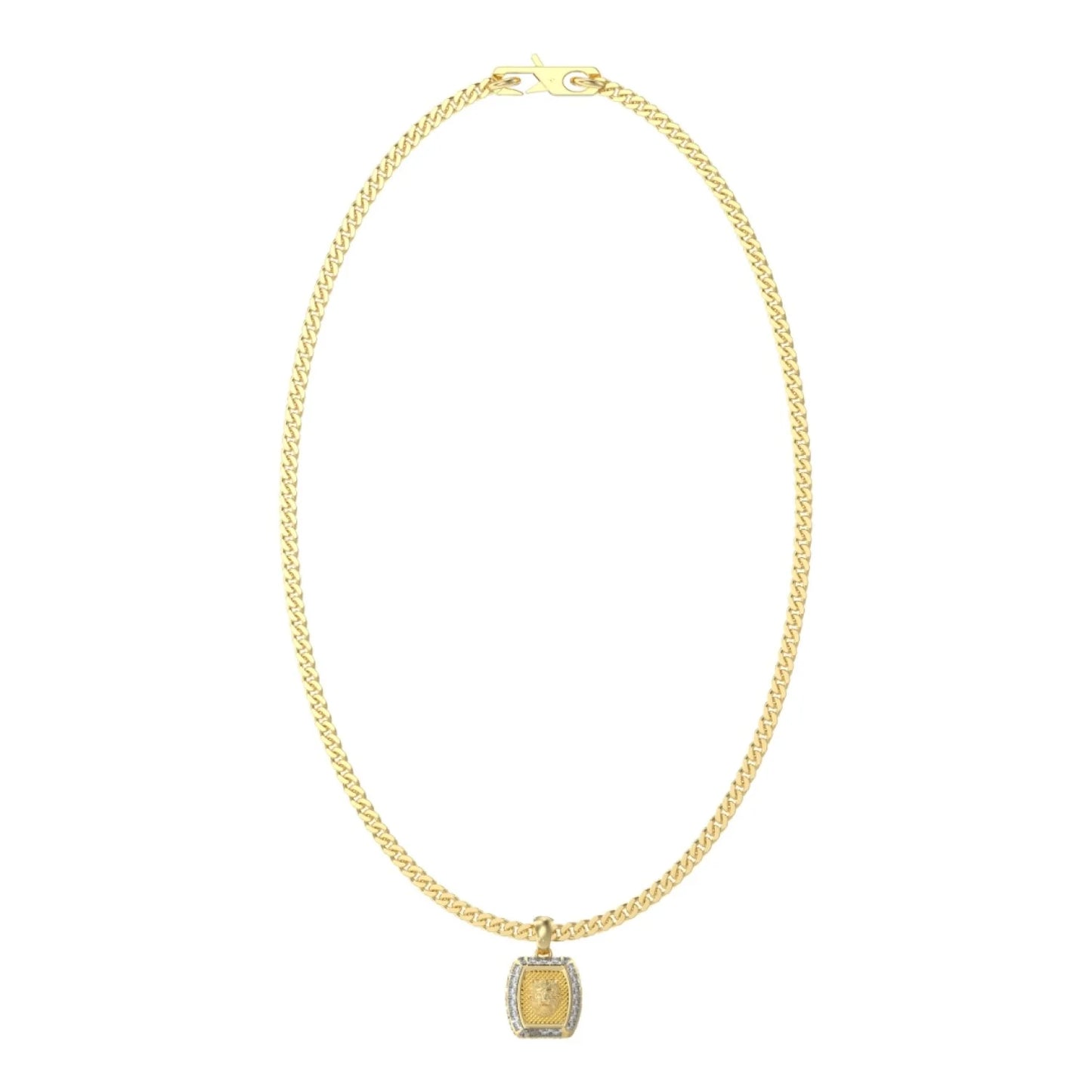 Guess Necklace Lion 15mm Charm in Silver or Gold