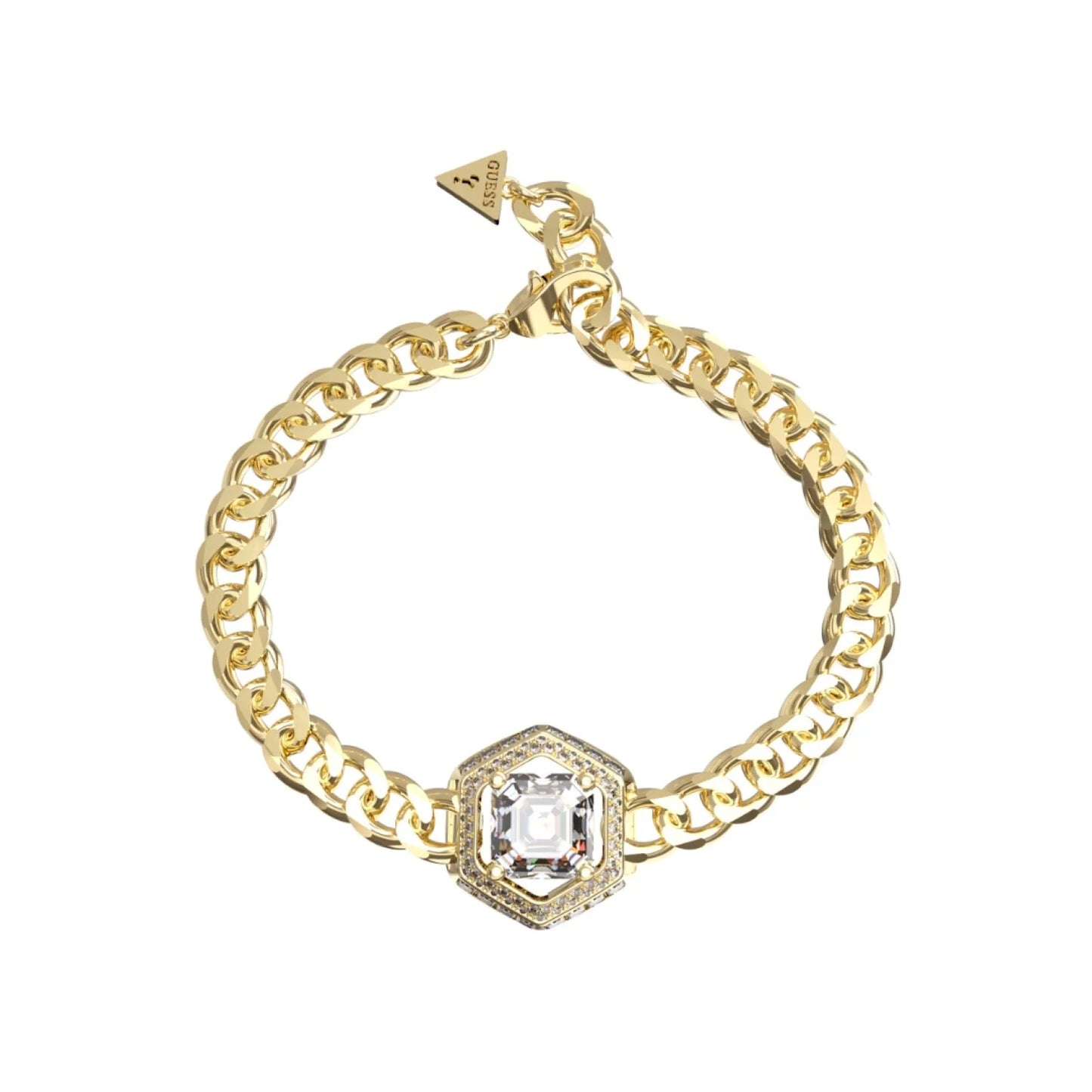 Guess Lioness Queen Gold Octagon Bracelet