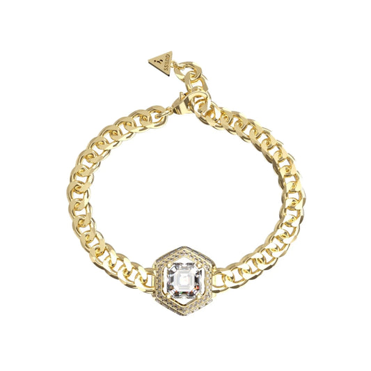 Guess Lioness Queen Gold Octagon Bracelet