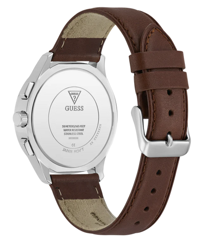 Guess Watch Palmer with Leather Strap