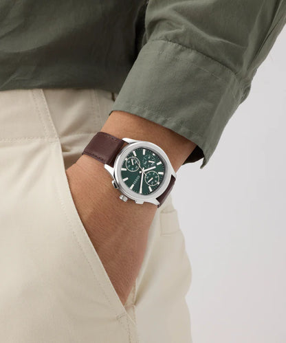 Guess Watch Palmer with Leather Strap