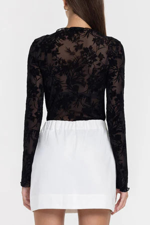 Blak Gigi Top - Black Floral