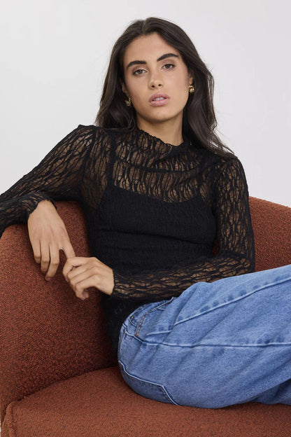 Among The Brave Giving Lace Top