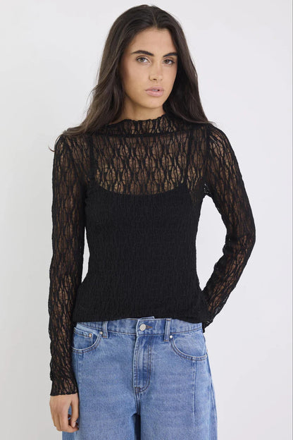 Among The Brave Giving Lace Top