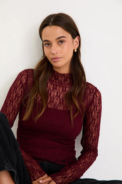 Among The Brave Giving Lace Top
