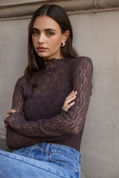 Among The Brave Giving Lace Top
