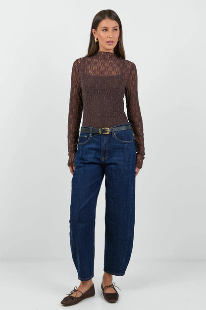 Among The Brave Giving Lace Top
