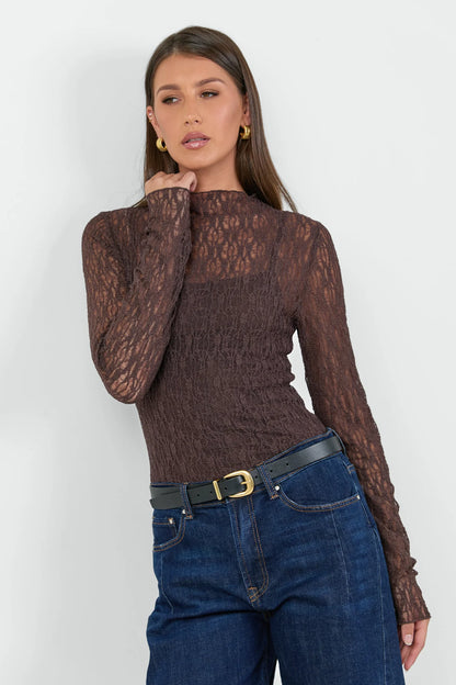 Among The Brave Giving Lace Top