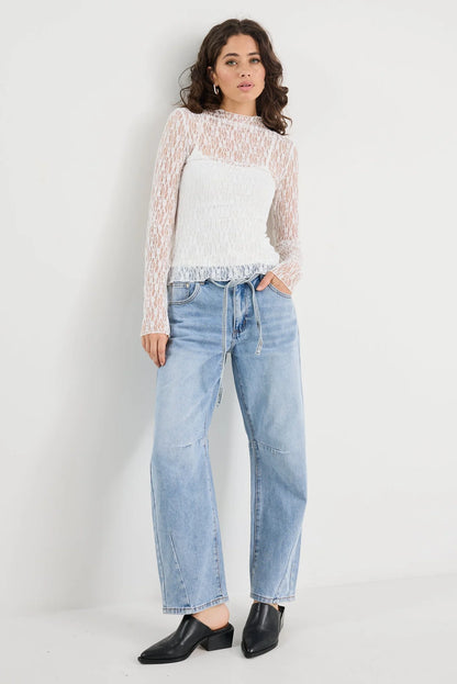 Among The Brave Giving Lace Top
