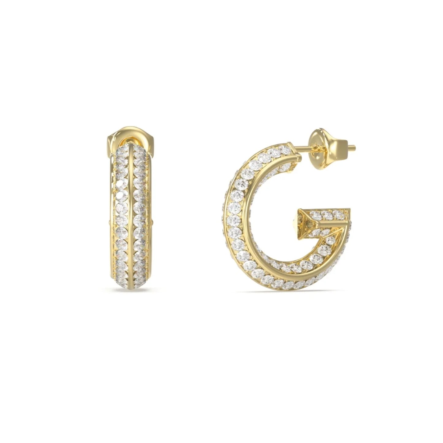 Guess G Crystal Pave Hoops 20mm