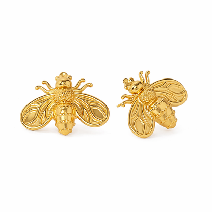 Me The Label Bumble Bee Stud Earrings