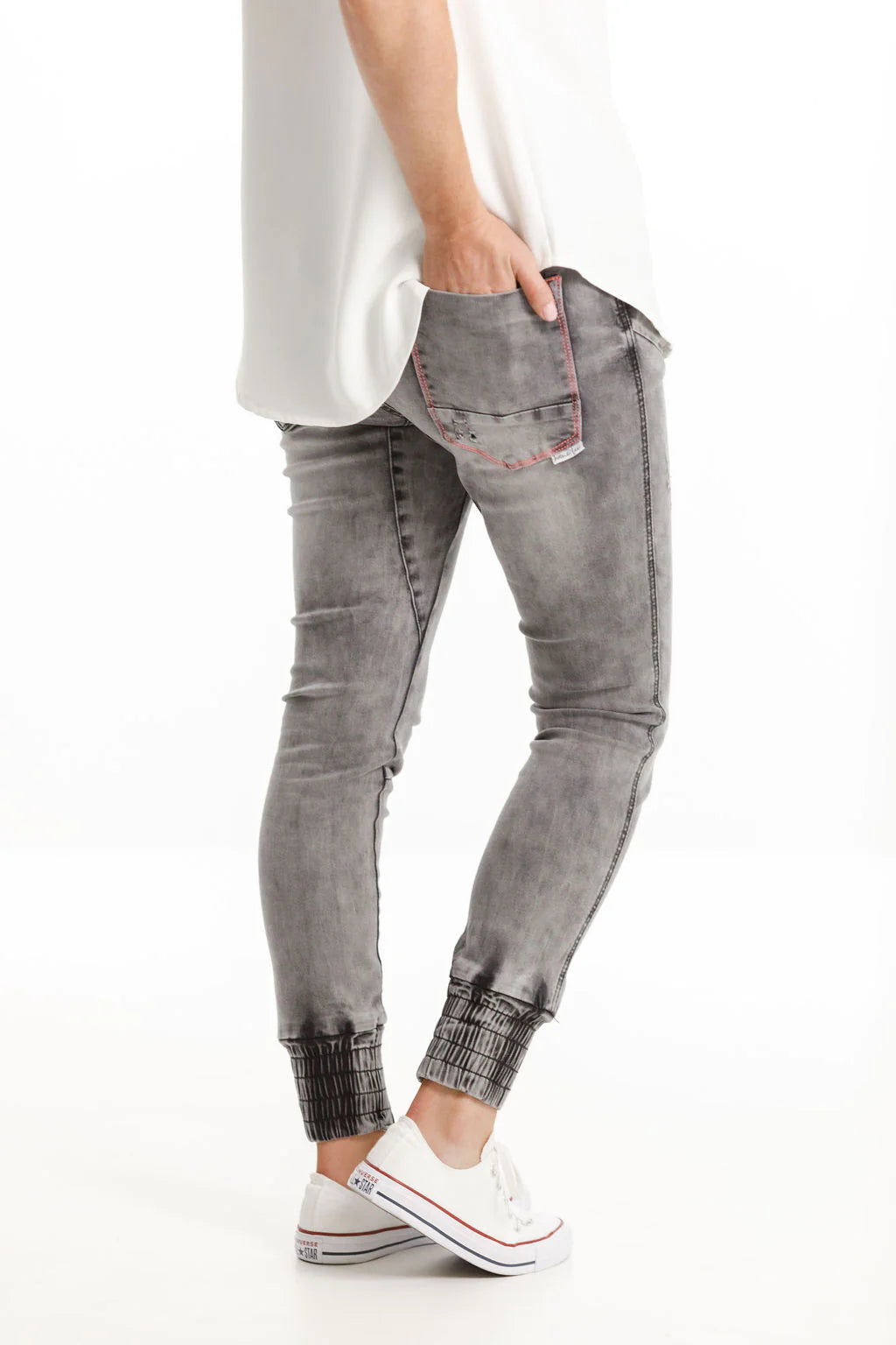Home Lee Weekender Jeans Grey Wash Shed Boutique Fashion