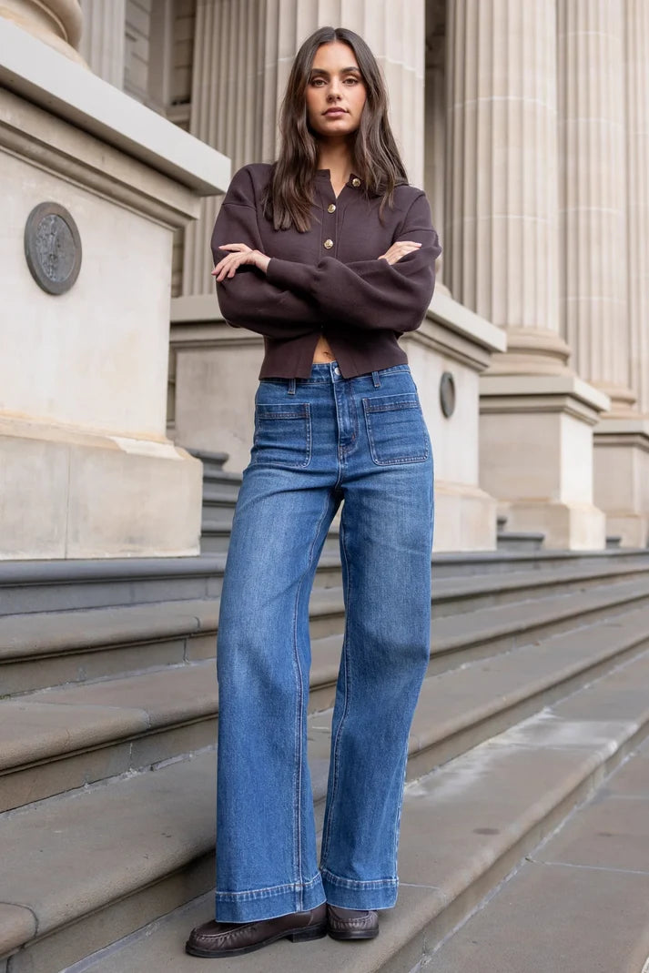 Among The Brave Zoey Jean In Marine Blue