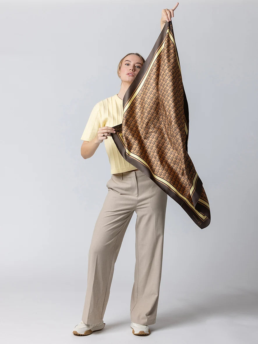 Dark Hampton The Harvey Large Silk Scarf