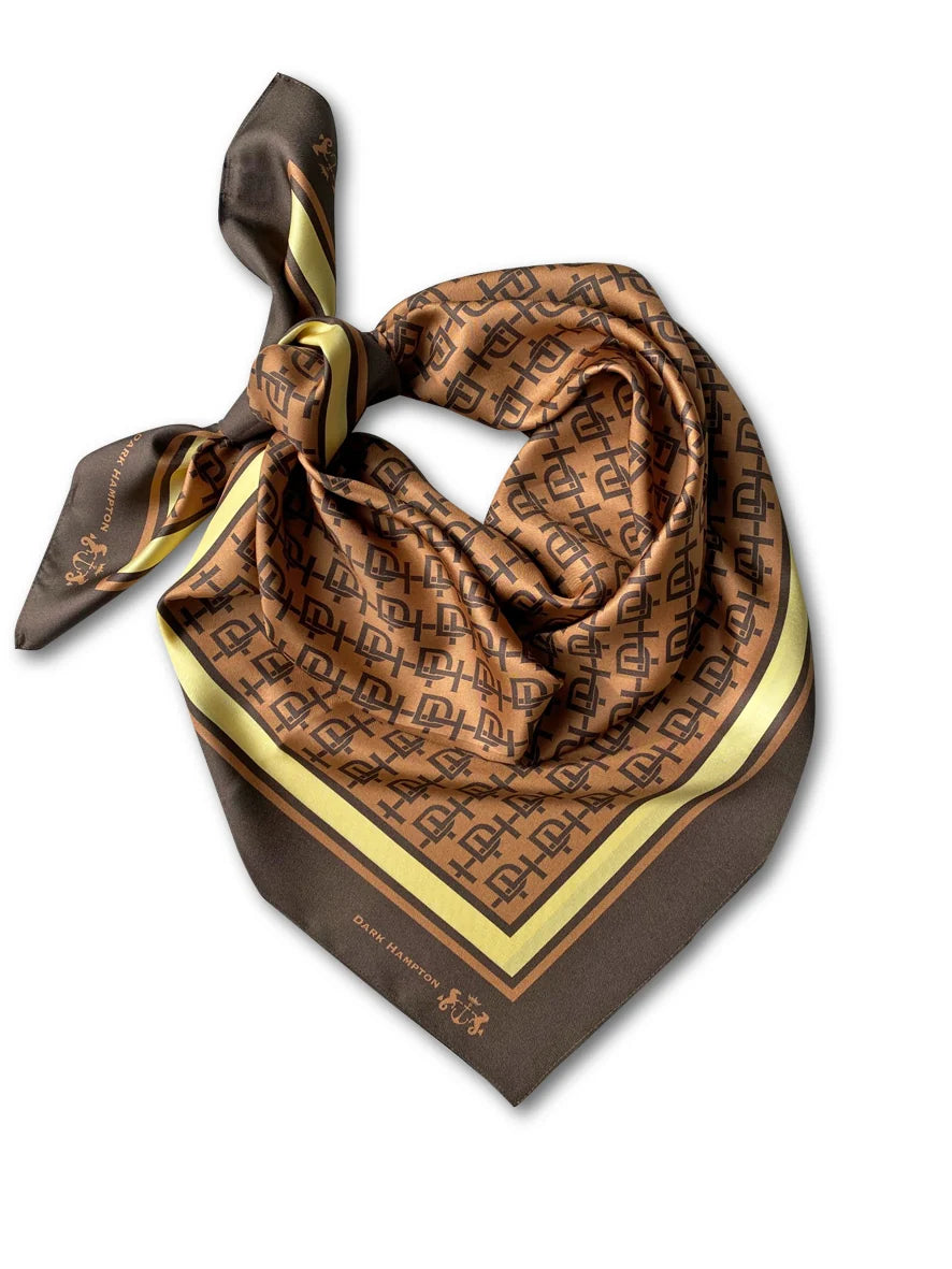 Dark Hampton The Harvey Large Silk Scarf