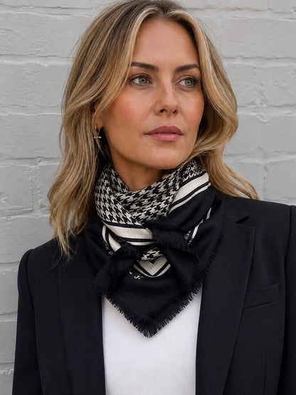 Dark Hampton- The Hunter Pettie Wool-Silk Scarf
