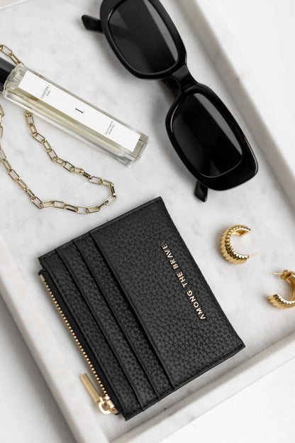 Among The Brave Leather Card Holder