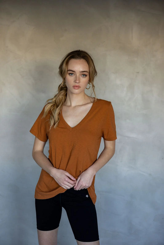 Mazu Before We Expire V Neck Tee