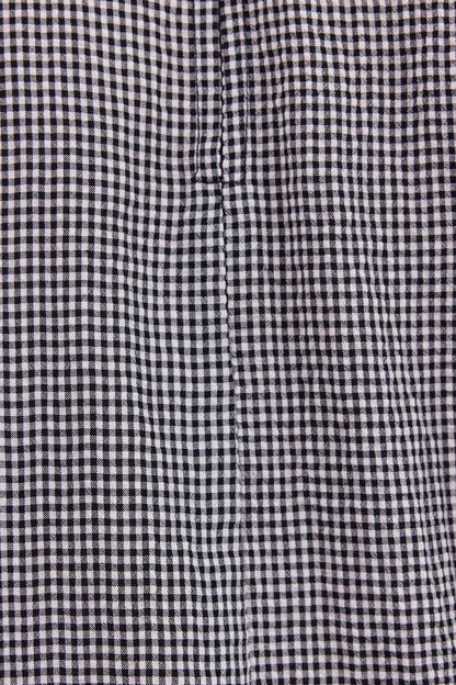 Among The Brave Influential Black/White Mini Gingham High Neck Top