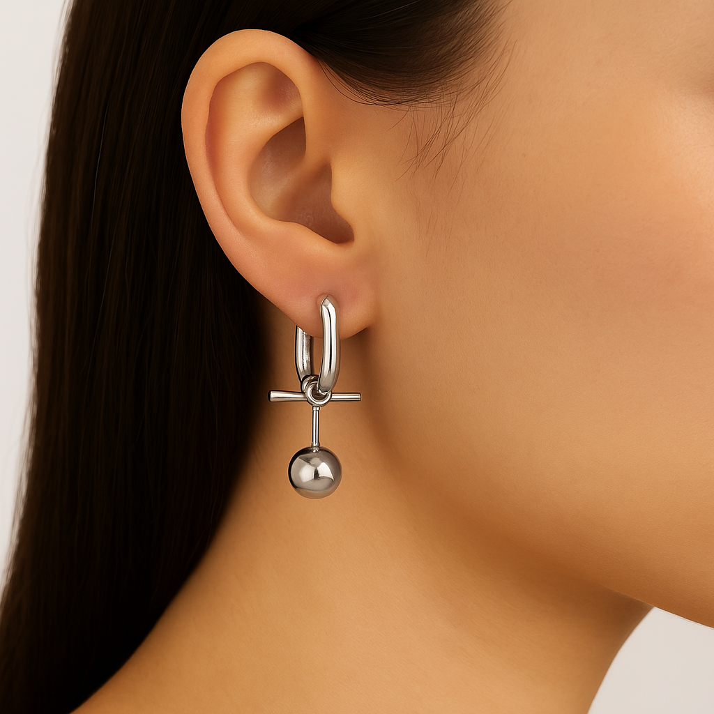 Me The Label Irregular Charm Earrings