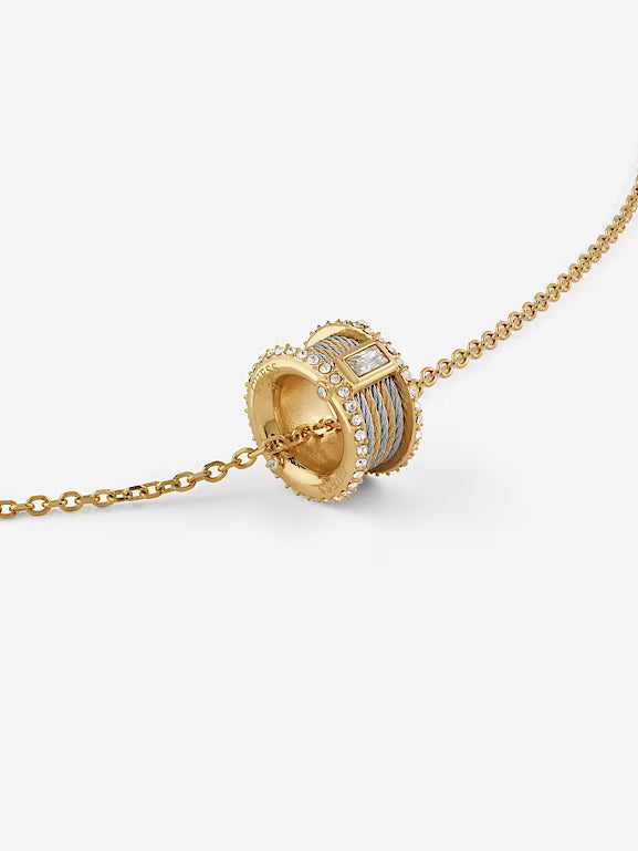 Guess Kalybe 2T Cable Circle Necklace