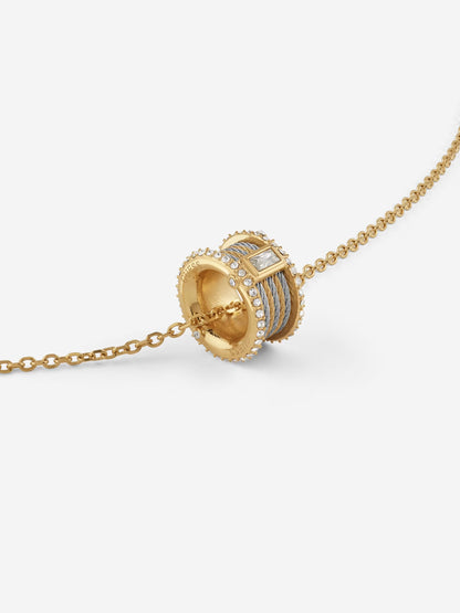 Guess Kalybe 2T Cable Circle Necklace